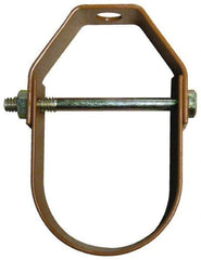 Empire - 1-1/2" Pipe, 3/8" Rod, Carbon Steel Adjustable Clevis Hanger - Copper Plated - Best Tool & Supply