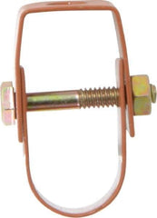 Empire - 3/4" Pipe, 3/8" Rod, Carbon Steel Adjustable Clevis Hanger - Copper Plated - Best Tool & Supply