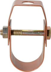 Empire - 1" Pipe, 3/8" Rod, Carbon Steel Adjustable Clevis Hanger - Copper Plated - Best Tool & Supply