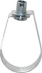 Empire - 1-1/2" Pipe, 3/8" Rod, Carbon Steel Emlok Swivel Ring Hanger - Pre-Galvanized, 600 Lb Capacity - Best Tool & Supply