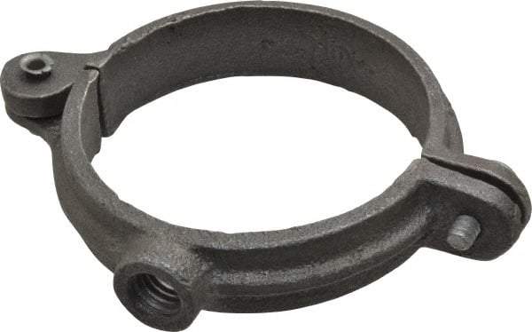 Empire - 2" Pipe, 3/8" Rod, Malleable Iron Split Ring Hanger - Black, 180 Lb Capacity - Best Tool & Supply