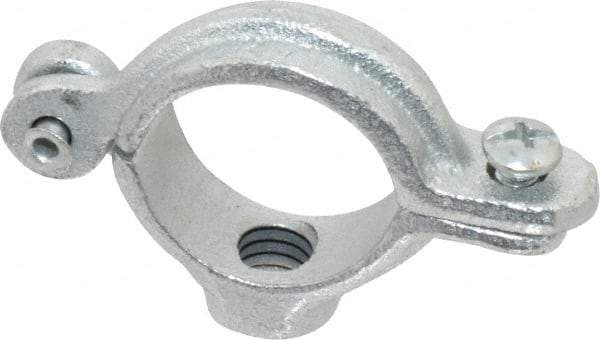 Empire - 3/4" Pipe, 3/8" Rod, Malleable Iron Split Ring Hanger - Electro Galvanized, 180 Lb Capacity - Best Tool & Supply