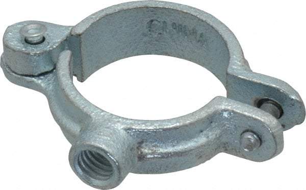 Empire - 1" Pipe, 3/8" Rod, Malleable Iron Split Ring Hanger - Electro Galvanized, 180 Lb Capacity - Best Tool & Supply