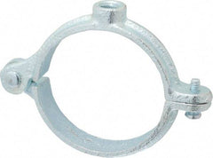 Empire - 2" Pipe, 3/8" Rod, Malleable Iron Split Ring Hanger - Electro Galvanized, 180 Lb Capacity - Best Tool & Supply