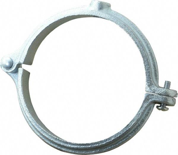 Empire - 4" Pipe, 1/2" Rod, Malleable Iron Split Ring Hanger - Electro Galvanized - Best Tool & Supply