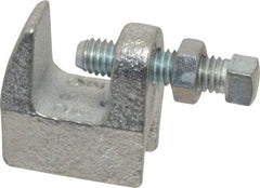 Empire - 3/4" Max Flange Thickness, 3/8" Rod Top Beam Clamp - 350 Lb Capacity, Ductile Iron - Best Tool & Supply