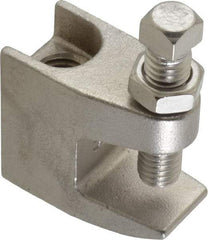 Empire - 3/4" Max Flange Thickness, 1/2" Rod Top Beam Clamp - 470 Lb Capacity, 304 Stainless Steel - Best Tool & Supply