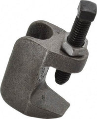 Empire - 1-1/4" Max Flange Thickness, 3/8" Rod Wide Jaw Top Beam Clamp - 400 Lb Capacity, Ductile Iron - Best Tool & Supply