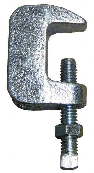 Empire - 1-1/4" Max Flange Thickness, 3/4" Rod Wide Jaw Top Beam Clamp - 900 Lb Capacity, Ductile Iron - Best Tool & Supply