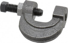 Empire - 3/4" Max Flange Thickness, 3/8" Rod C-Clamp with Locknut - 400 Lb Capacity, Ductile Iron - Best Tool & Supply