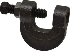 Empire - 3/4" Max Flange Thickness, 1/2" Rod C-Clamp with Locknut - 500 Lb Capacity, Ductile Iron - Best Tool & Supply