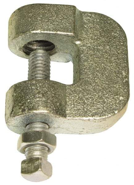 Empire - 3/4" Max Flange Thickness, 5/8" Rod C-Clamp with Locknut - 550 Lb Capacity, Ductile Iron - Best Tool & Supply