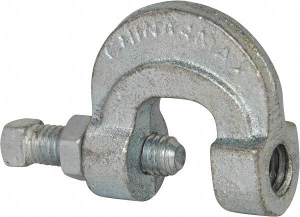 Empire - 3/4" Max Flange Thickness, 1/2" Rod C-Clamp with Locknut - 500 Lb Capacity, Ductile Iron - Best Tool & Supply