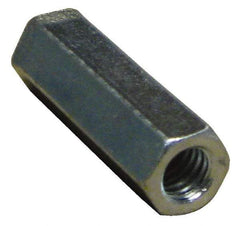 Empire - 3/4-10 Thread, 2-1/4" OAL Steel Standard Coupling Nut - Zinc-Plated Finish - Best Tool & Supply