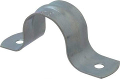 Empire - 3/4 Pipe, Carbon Steel, Galvanized Pipe, Conduit or Tube Strap - 2 Mounting Holes - Best Tool & Supply