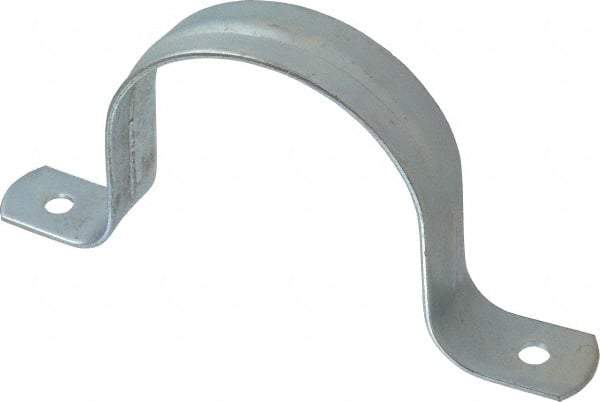 Empire - 3 Pipe, Carbon Steel, Galvanized Pipe, Conduit or Tube Strap - 2 Mounting Holes - Best Tool & Supply