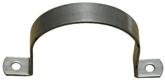 Empire - 1-1/4 Pipe, Grade 304 Stainless Steel, Pipe, Conduit or Tube Strap - 2 Mounting Holes - Best Tool & Supply