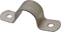 Empire - 3/4 Pipe, Grade 304 Stainless Steel, Pipe, Conduit or Tube Strap - 2 Mounting Holes - Best Tool & Supply