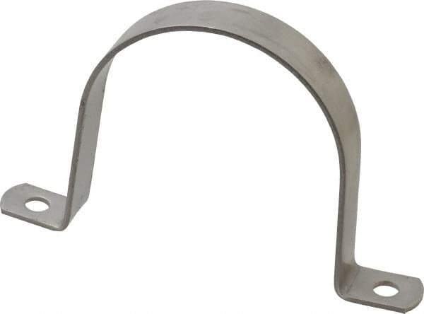 Empire - 3 Pipe, Grade 304 Stainless Steel, Pipe, Conduit or Tube Strap - 2 Mounting Holes - Best Tool & Supply