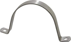 Empire - 4 Pipe, Grade 304 Stainless Steel, Pipe, Conduit or Tube Strap - 2 Mounting Holes - Best Tool & Supply