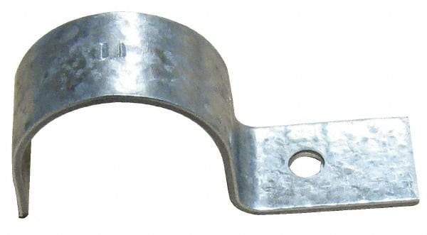 Empire - 3/4" Pipe, Carbon Steel, Electro Galvanized" Pipe or Conduit Strap - 1 Mounting Hole - Best Tool & Supply