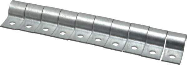 Empire - 1/4" Pipe, Carbon Steel, Electro Galvanized" Pipe or Conduit Strap - 1 Mounting Hole - Best Tool & Supply