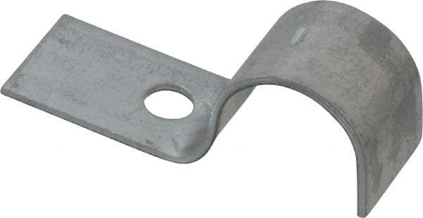 Empire - 1/2" Pipe, Carbon Steel, Electro Galvanized" Pipe or Conduit Strap - 1 Mounting Hole - Best Tool & Supply