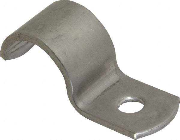 Empire - 1/2" Pipe, Grade 304 Stainless Steel," Pipe or Conduit Strap - 1 Mounting Hole - Best Tool & Supply