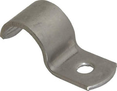 Empire - 1/2" Pipe, Grade 304 Stainless Steel," Pipe or Conduit Strap - 1 Mounting Hole - Best Tool & Supply