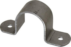 Empire - 1-1/4 Pipe, Carbon Steel, Pipe or Tube Strap - 2 Mounting Holes - Best Tool & Supply