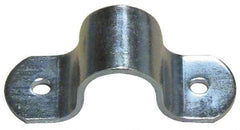 Empire - 3 Pipe, Carbon Steel, Electro Galvanized Pipe or Tube Strap - 4 Mounting Holes - Best Tool & Supply