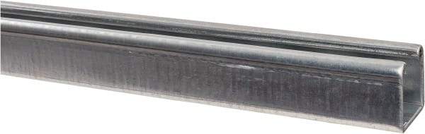 Empire - 10' Long x 1-5/8" Wide x 1-5/8" High, 12 Gauge, Carbon Steel, Punched Framing Channel & Strut - Pre-Galvanized - Best Tool & Supply