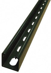 Empire - 10' Long x 1-5/8" Wide x 1-5/8" High, 14 Gauge, Carbon Steel, Punched Framing Channel & Strut - Green Painted - Best Tool & Supply