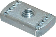 Empire - 3/8" Rod, Electro Galvanized Carbon Steel Strut Nut - Used for Attaching Hanger Rod or Other Accessories to Strut - Best Tool & Supply