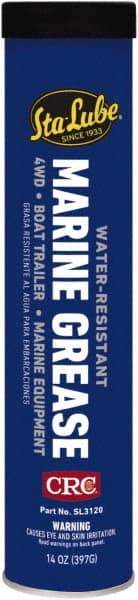 CRC - 14 oz Cartridge Aluminum Complex Gel Paste Grease - Blue, Nonflammable, 325°F Max Temp, NLGIG 2, - Best Tool & Supply