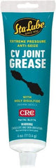 CRC - 4 oz Carded Lithium-12 Gel Paste Grease - Dark Gray, Nonflammable, 275°F Max Temp, NLGIG 1, - Best Tool & Supply