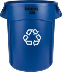 Rubbermaid - 20 Gal Blue Round Recycling Container - Polyethylene, 22-7/8" High - Best Tool & Supply