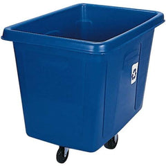 Rubbermaid - 16 Cu Ft Blue Rectangle Recycling Container - Polyethylene, 37" High x 43-3/4" Long x 31" Wide - Best Tool & Supply