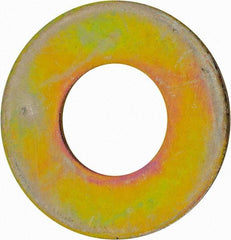 Value Collection - 1-3/8" Screw, Grade 8 Alloy Steel USS Flat Washer - 1.493" ID x 2.78" OD, 0.213" Thick, Zinc Yellow Dichromate Finish - Best Tool & Supply