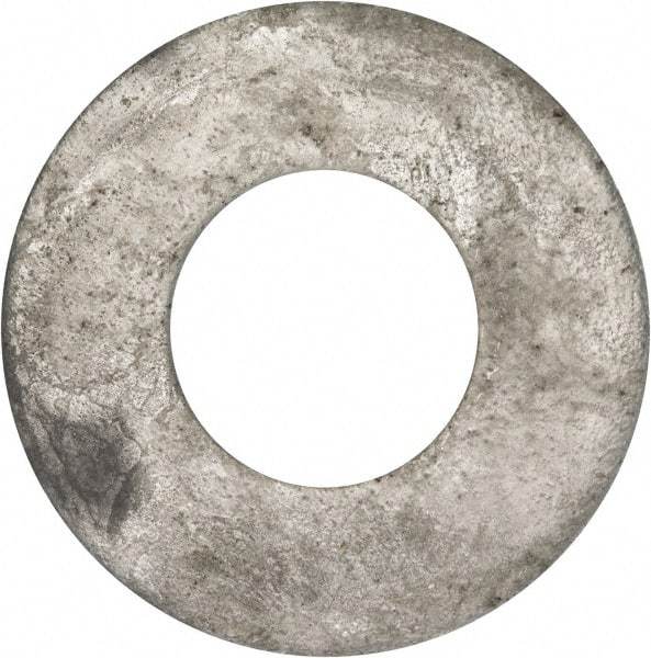 Value Collection - 1-1/2" Screw, Grade 2 Steel USS Flat Washer - 1.615" ID x 3.545" OD, 0.213" Thick, Galvanized Finish - Best Tool & Supply