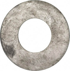 Value Collection - 1-1/2" Screw, Grade 2 Steel USS Flat Washer - 1.615" ID x 3.545" OD, 0.213" Thick, Galvanized Finish - Best Tool & Supply