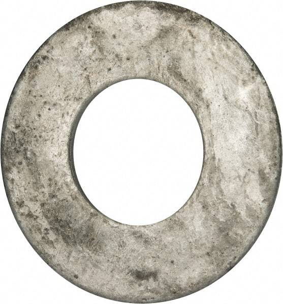 Value Collection - 1-3/4" Screw, Grade 2 Steel USS Flat Washer - 1.865" ID x 4.045" OD, 0.213" Thick, Galvanized Finish - Best Tool & Supply