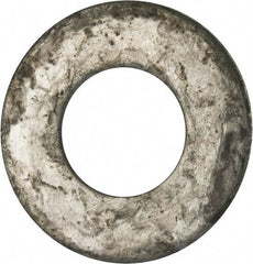 Value Collection - 2" Screw, Grade 2 Steel USS Flat Washer - 2.115" ID x 4.545" OD, 0.213" Thick, Galvanized Finish - Best Tool & Supply