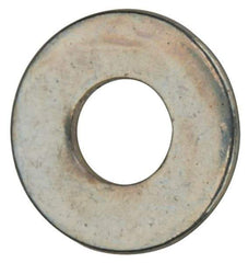 Value Collection - #2 Screw, Grade 2 Steel SAE Flat Washer - 3/32" ID x 7/32" OD, 0.021" Thick, Zinc-Plated Finish - Best Tool & Supply