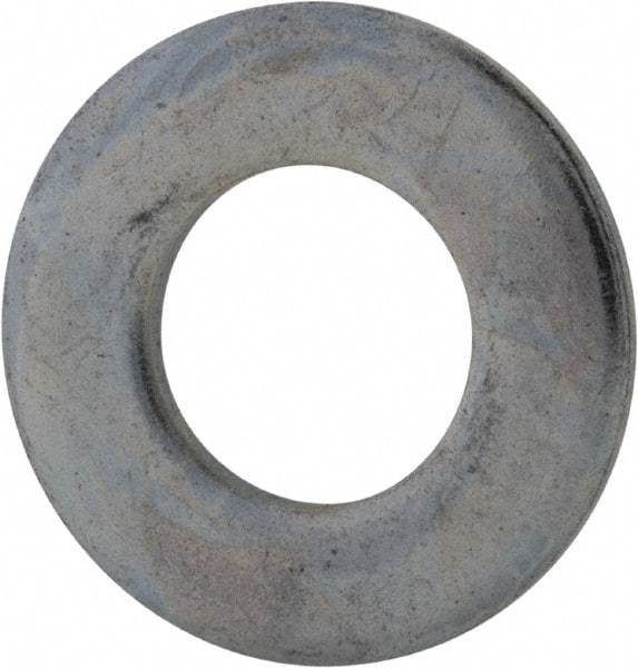 Value Collection - 7/16" Screw, Grade 2 Steel SAE Flat Washer - 15/32" ID x 59/64" OD, 0.08" Thick, Zinc-Plated Finish - Best Tool & Supply