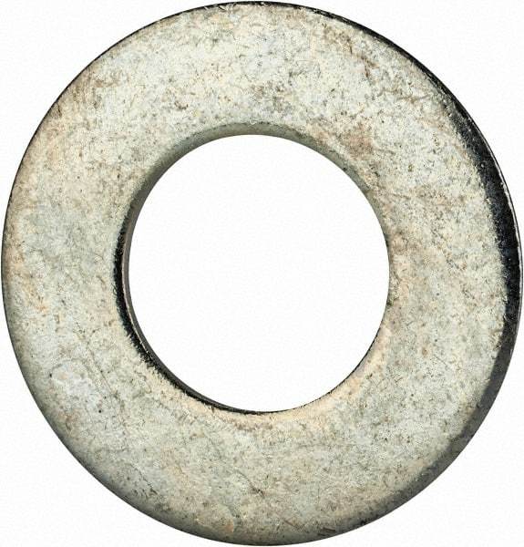 Value Collection - 5/8" Screw, Grade 2 Steel SAE Flat Washer - 21/32" ID x 1-5/16" OD, 0.121" Thick, Zinc-Plated Finish - Best Tool & Supply