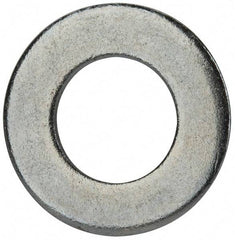 Value Collection - 7/8" Screw, Grade 2 Steel SAE Flat Washer - 15/16" ID x 1-3/4" OD, 0.16" Thick, Zinc-Plated Finish - Best Tool & Supply