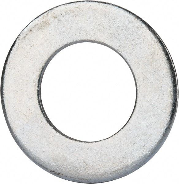 Value Collection - 1-1/2" Screw, Grade 2 Steel SAE Flat Washer - 1-9/16" ID x 3" OD, 0.16" Thick, Zinc-Plated Finish - Best Tool & Supply