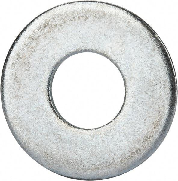 Value Collection - 7/8" Screw, Grade 2 Steel USS Flat Washer - 0.931" ID x 2.28" OD, 0.192" Thick, Zinc-Plated Finish - Best Tool & Supply