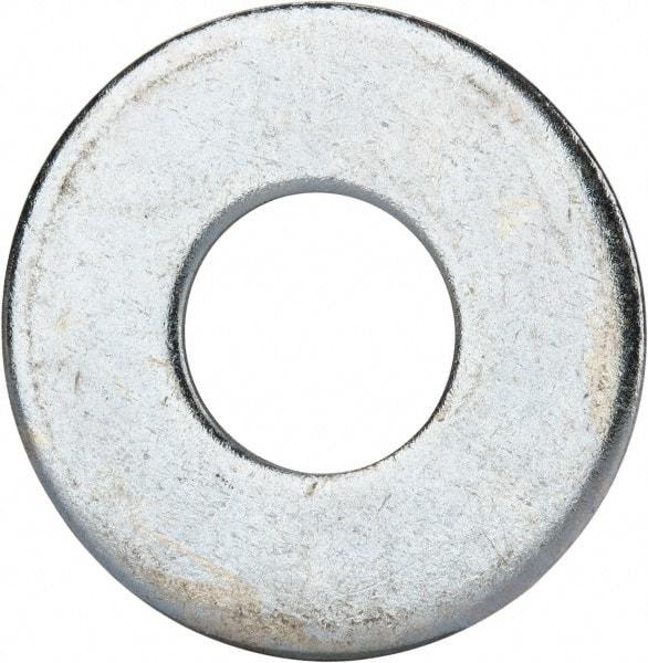 Value Collection - 1" Screw, Grade 2 Steel USS Flat Washer - 1.055" ID x 2.53" OD, 0.192" Thick, Zinc-Plated Finish - Best Tool & Supply